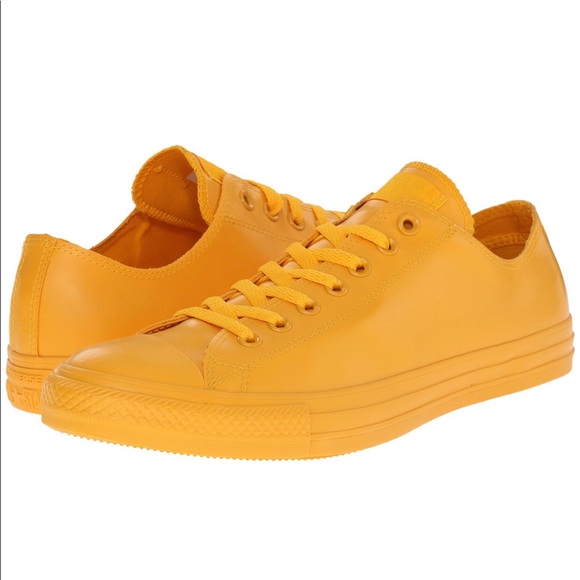 yellow rubber converse